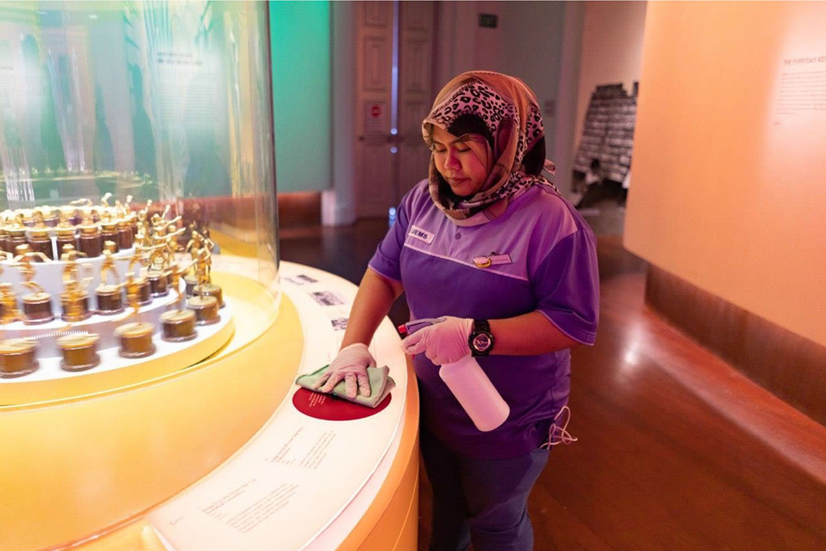 Stepped up frequency of cleaning and sanitisation in NHB museums and institutions