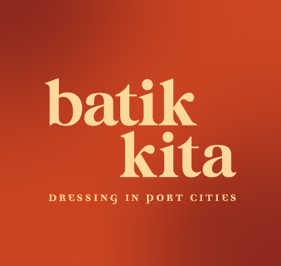 Batik Kita dressing in port cities text on orange background