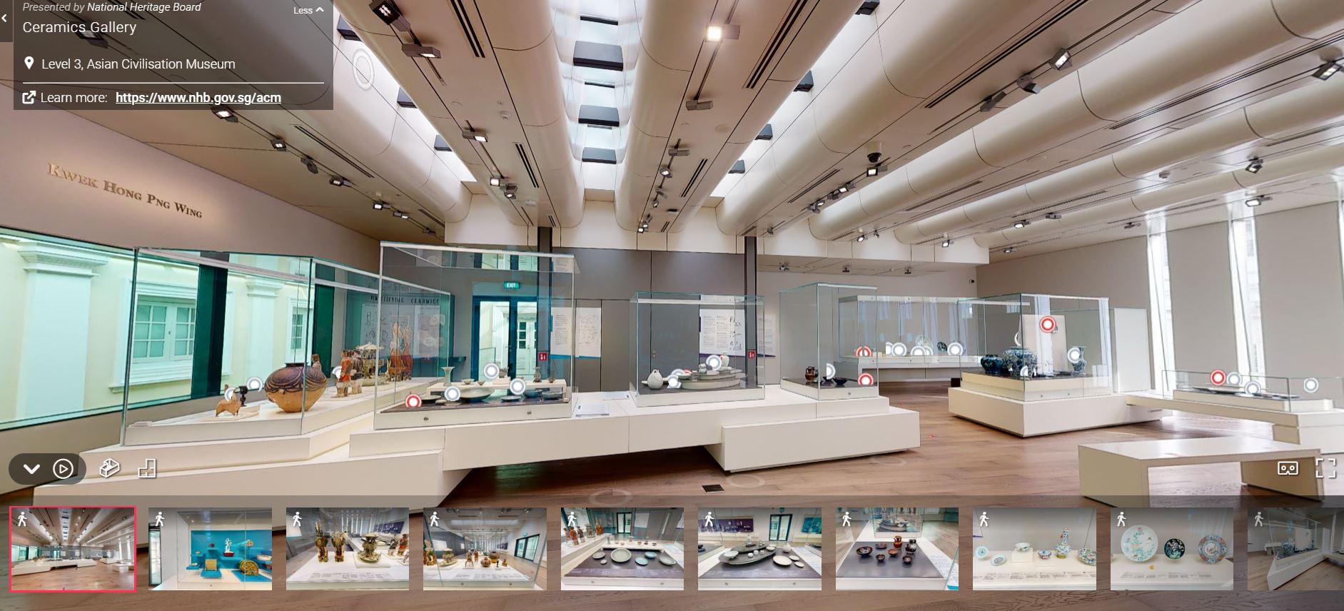 Virtual ceramics gallery