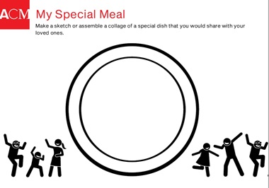 My Special Meal drawing template
