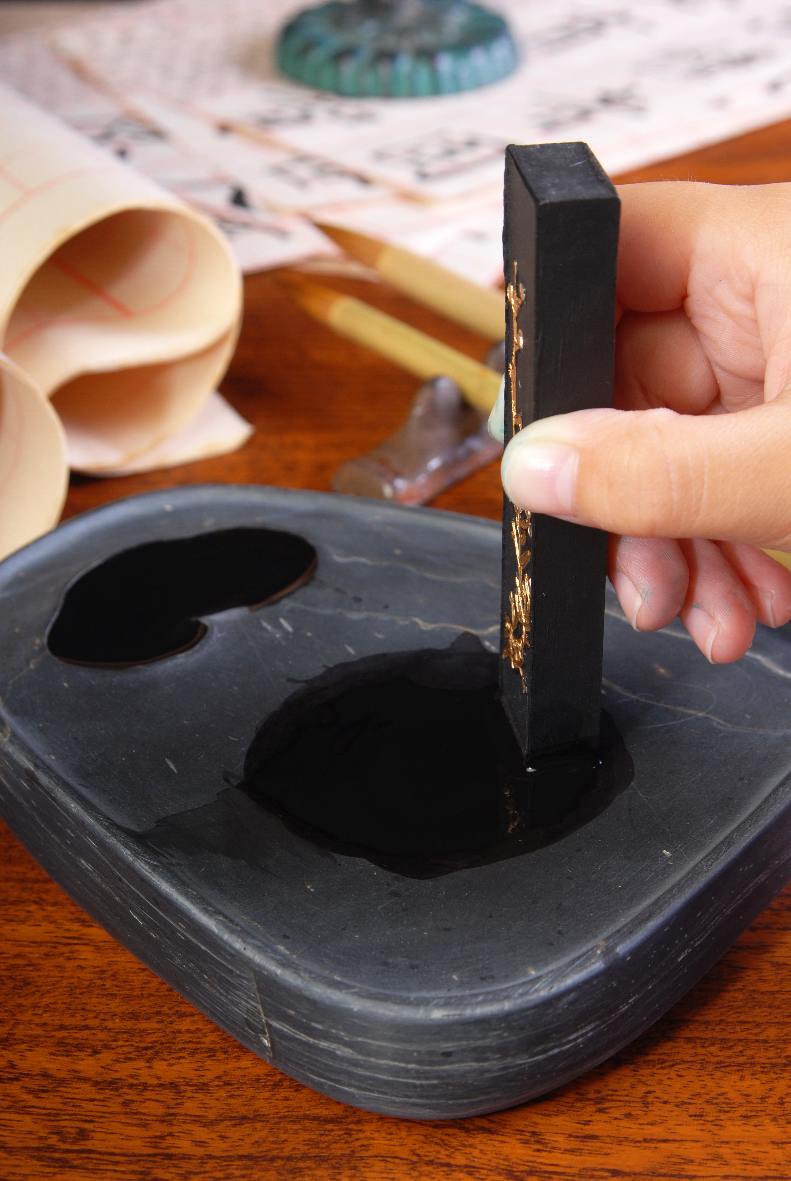inkstone inkstick