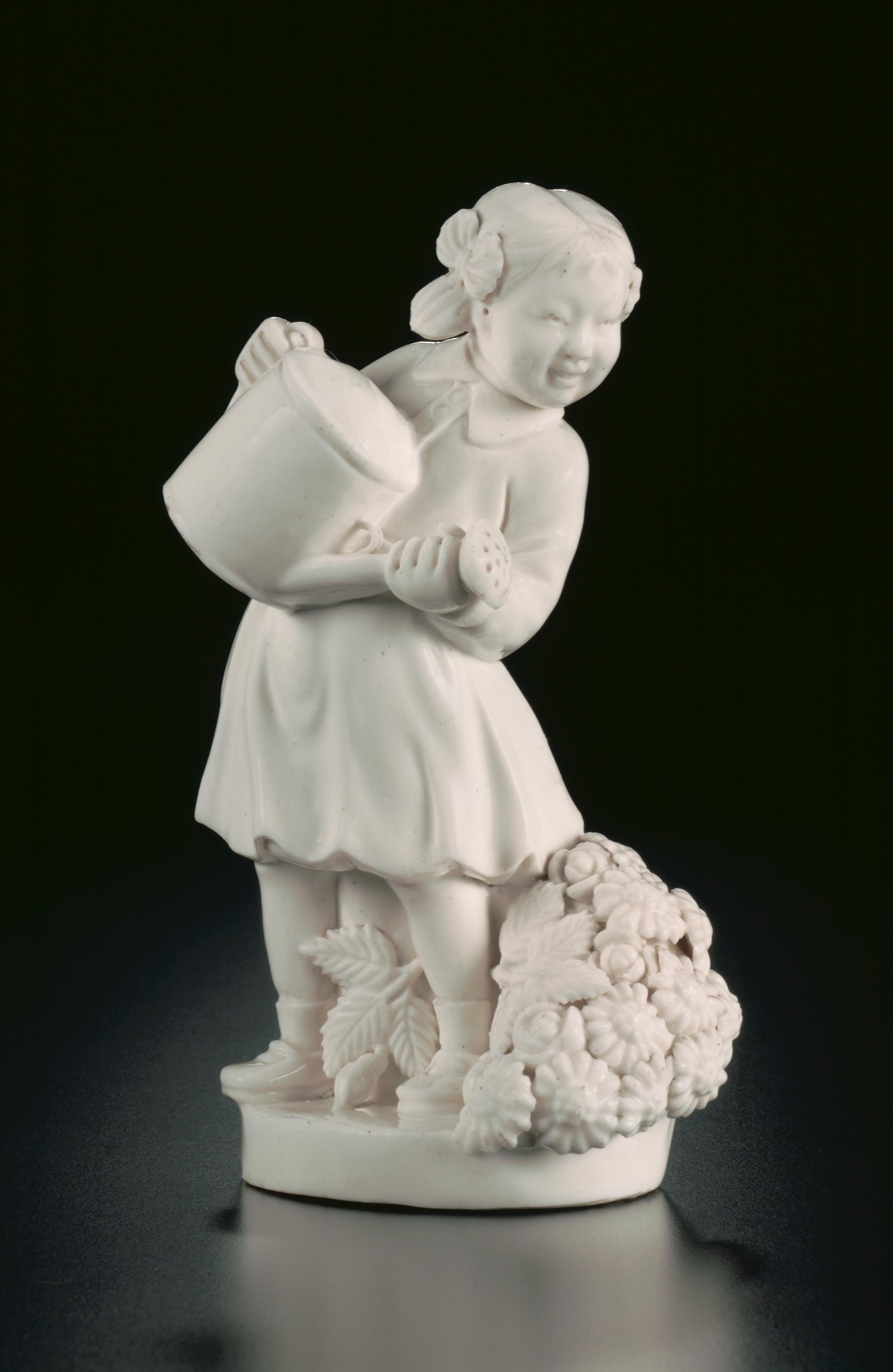 Girl with watering can