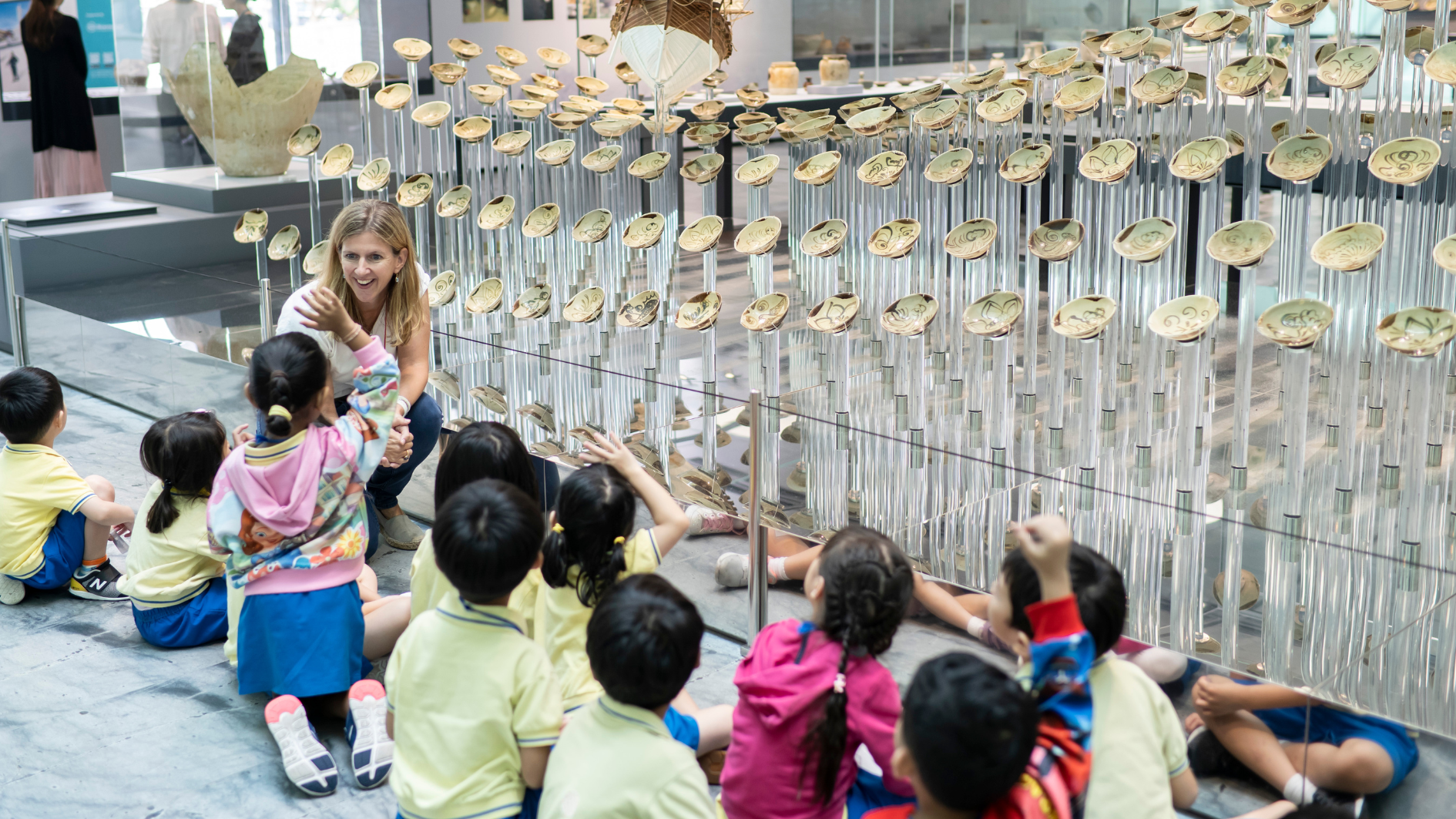 Pre-schoolers on a guided tour at ACM 