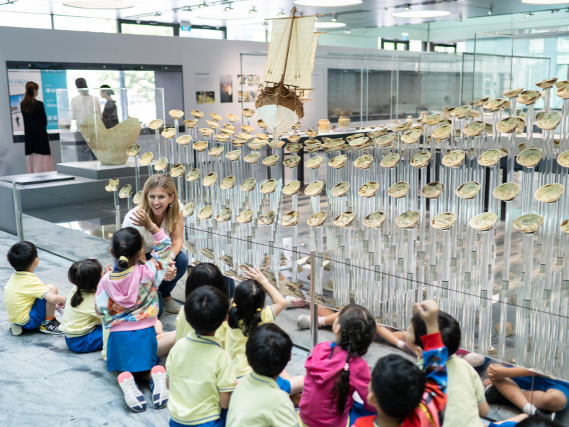 Pre-schoolers on a guided tour at ACM