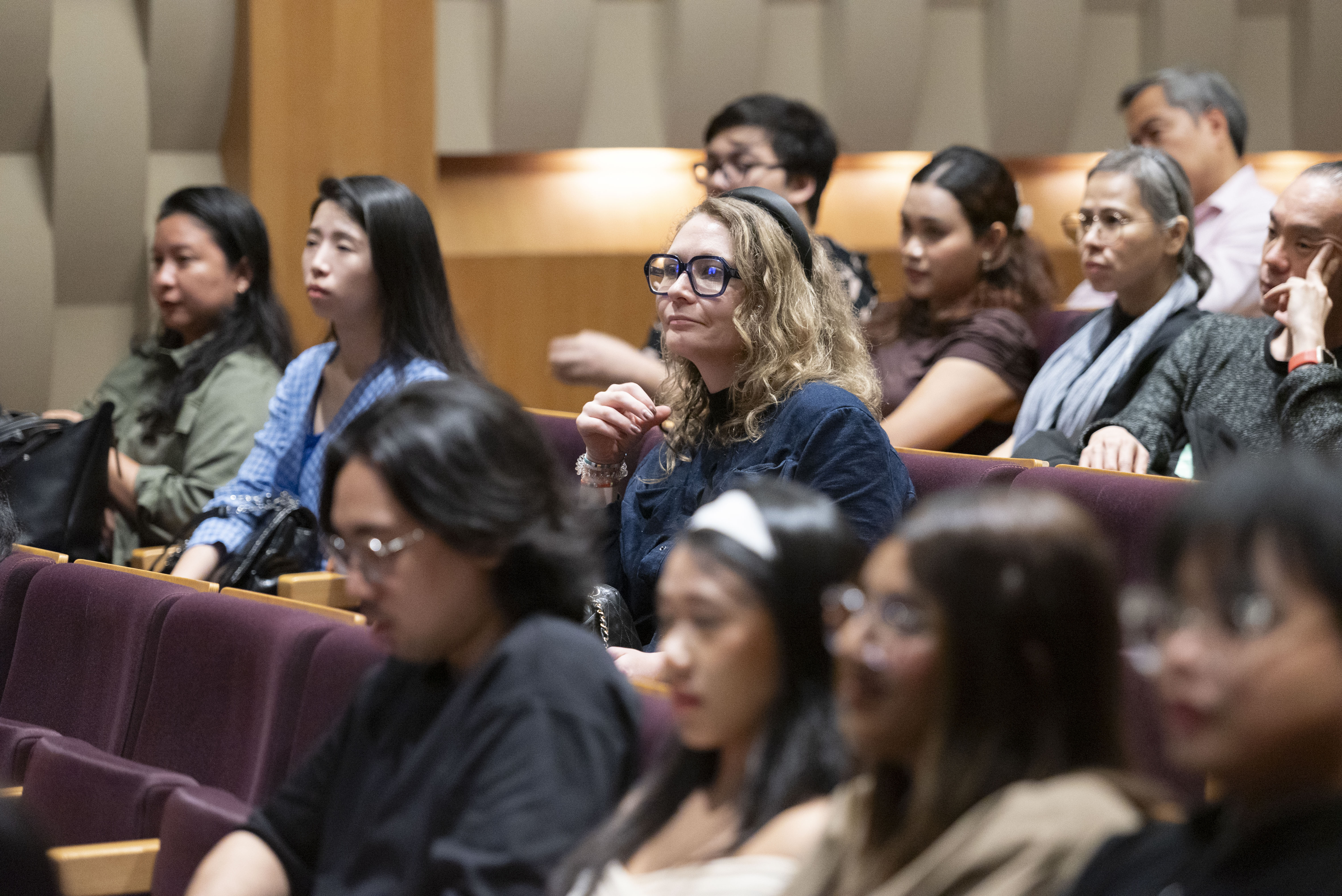 Participants listening to a talk