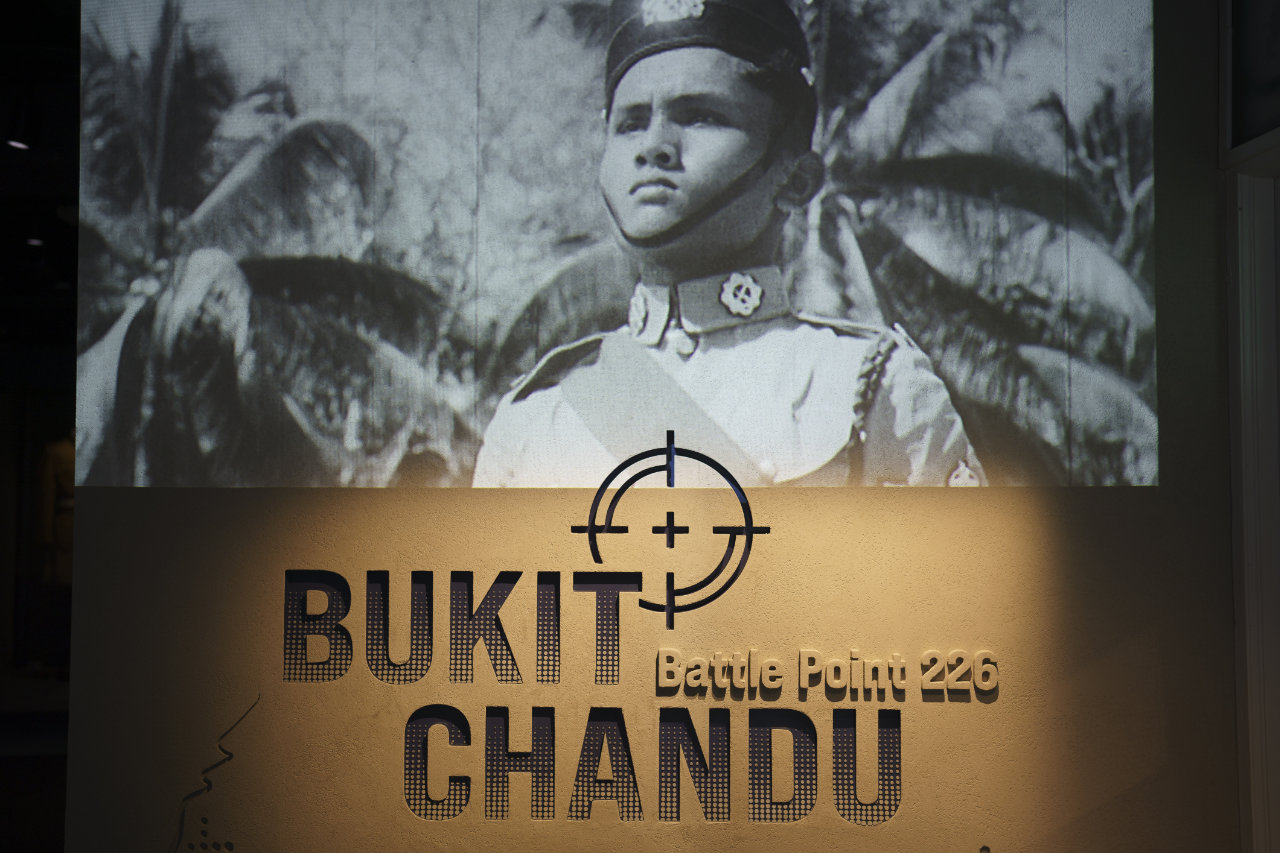 Lieutenant Adnan Saidi on parade
