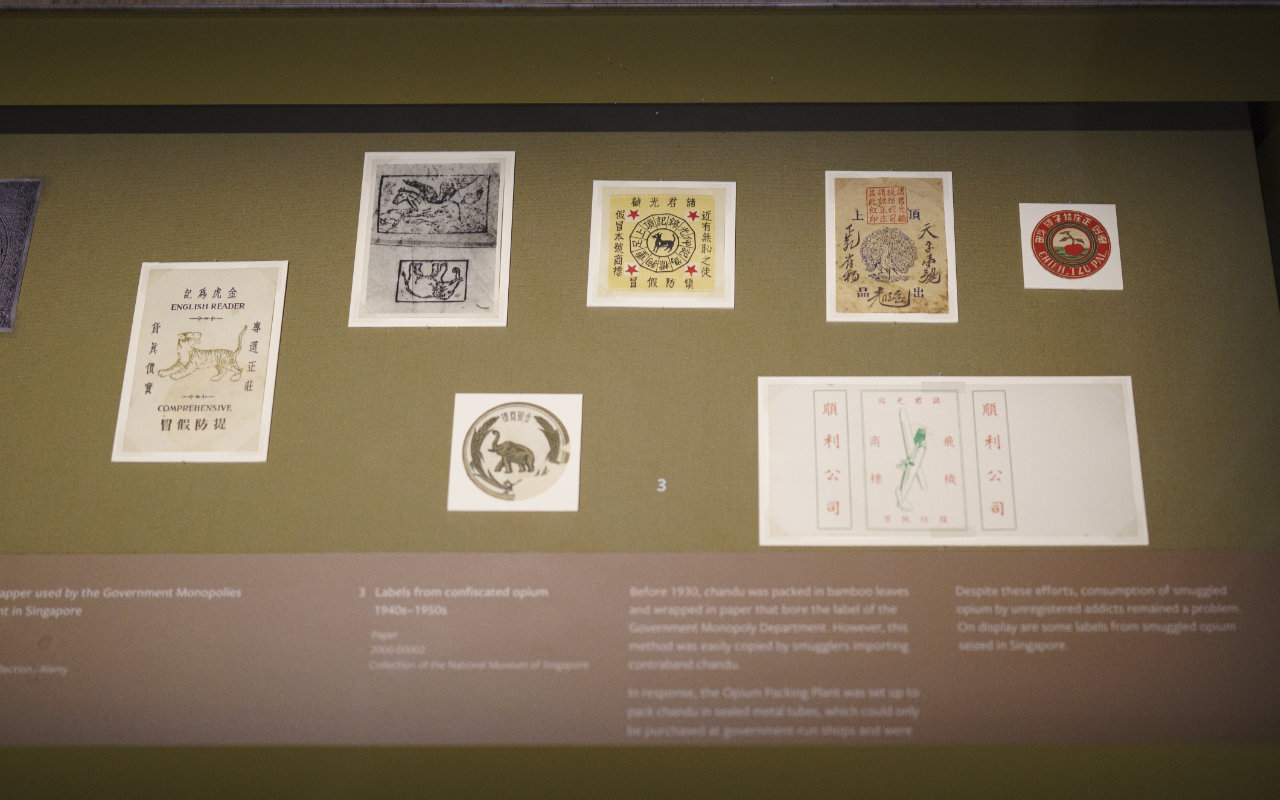 Opium labels