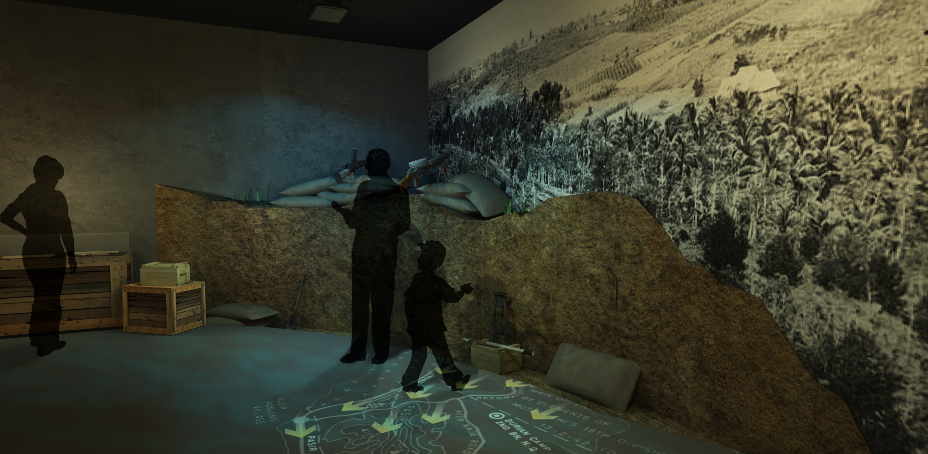 Final Battle exhibit at Reflections at Bukit Chandu