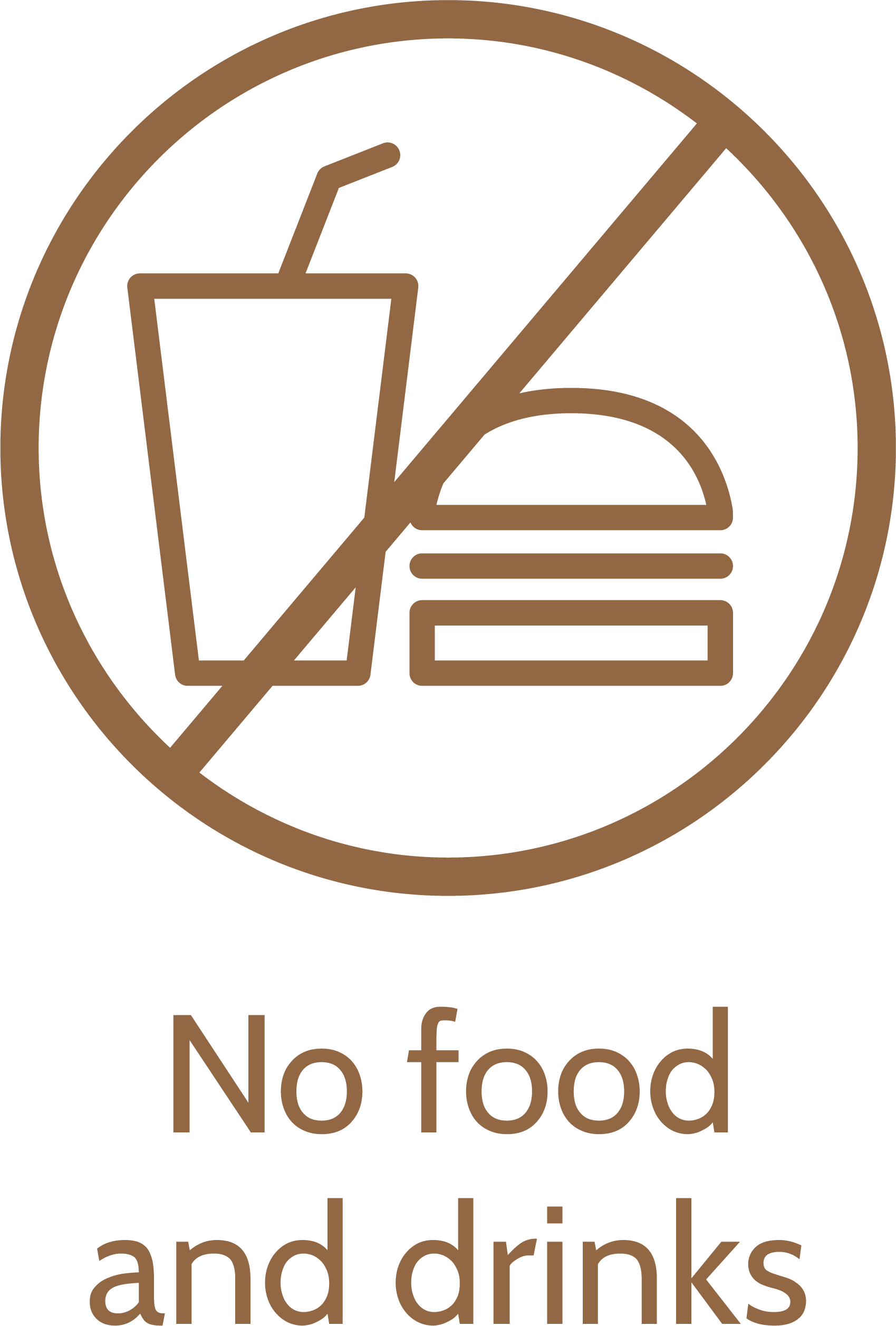 No food and drinks