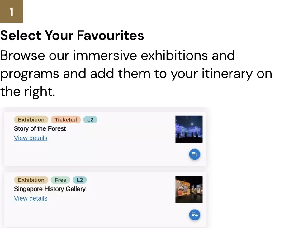 Plan your itinerary at the National Museum of Singapore