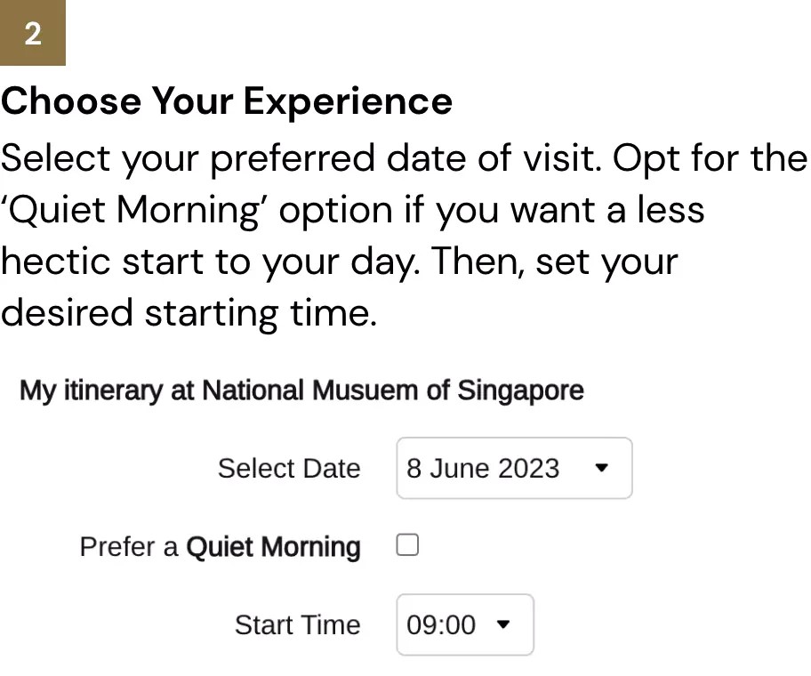 Plan your itinerary at the National Museum of Singapore