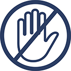 No, touching, touch