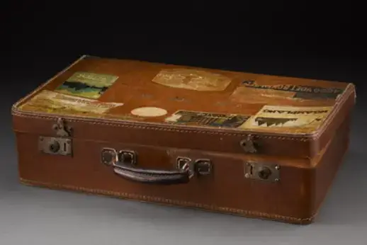Lim Teck Kim's travel suitcase