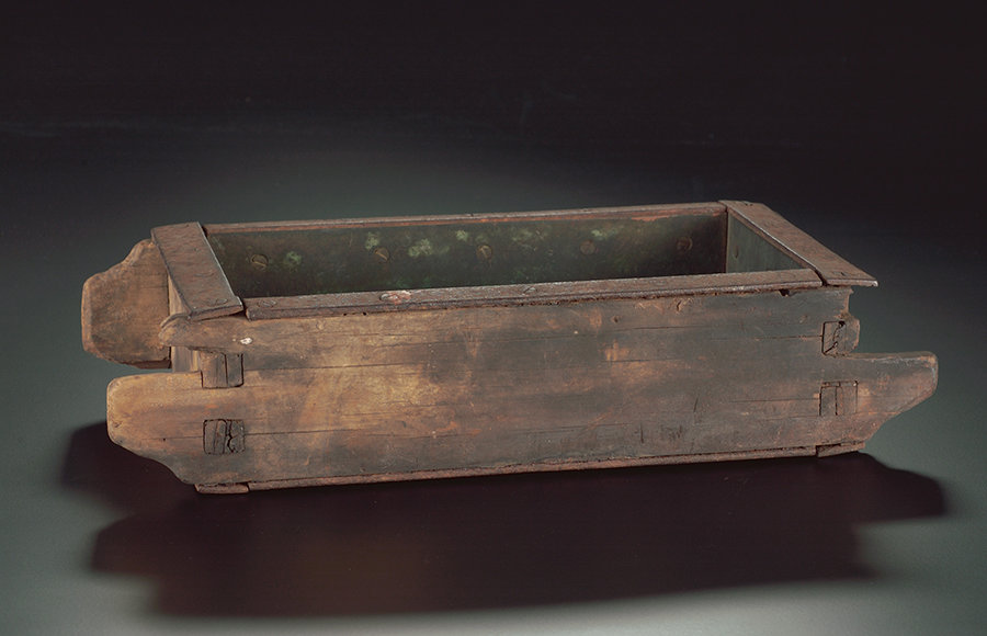 Brick making mould, late 19th century