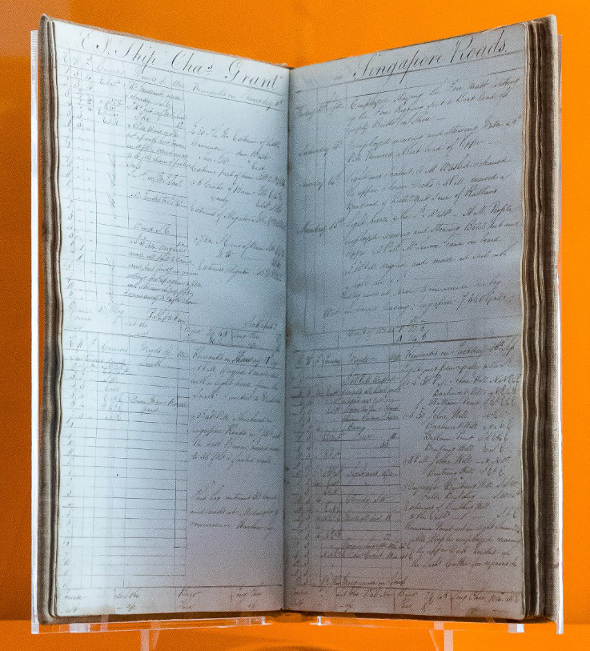 Logbook  for the former East India Company’s ship Charles Grant