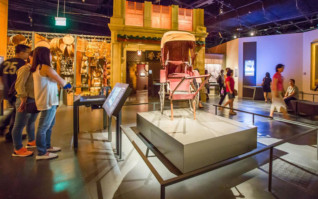 Singapore History Gallery exhibition rickshaw