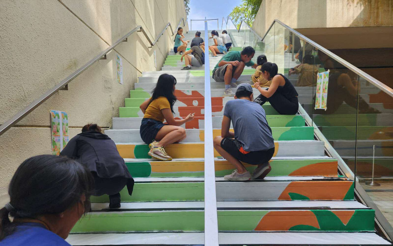 Community mural painting