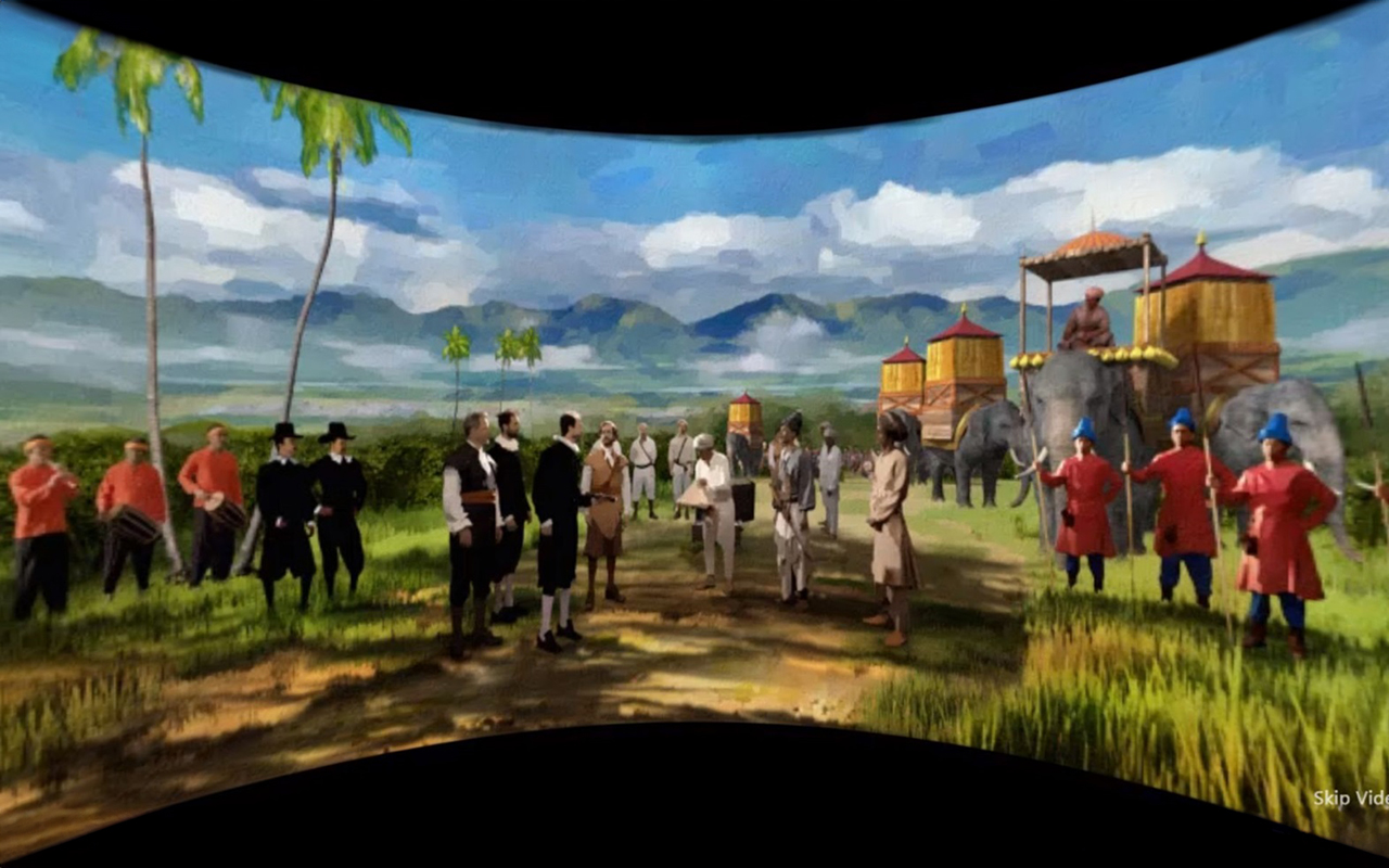 An Old New World exhibit at the National Museum of Singapore