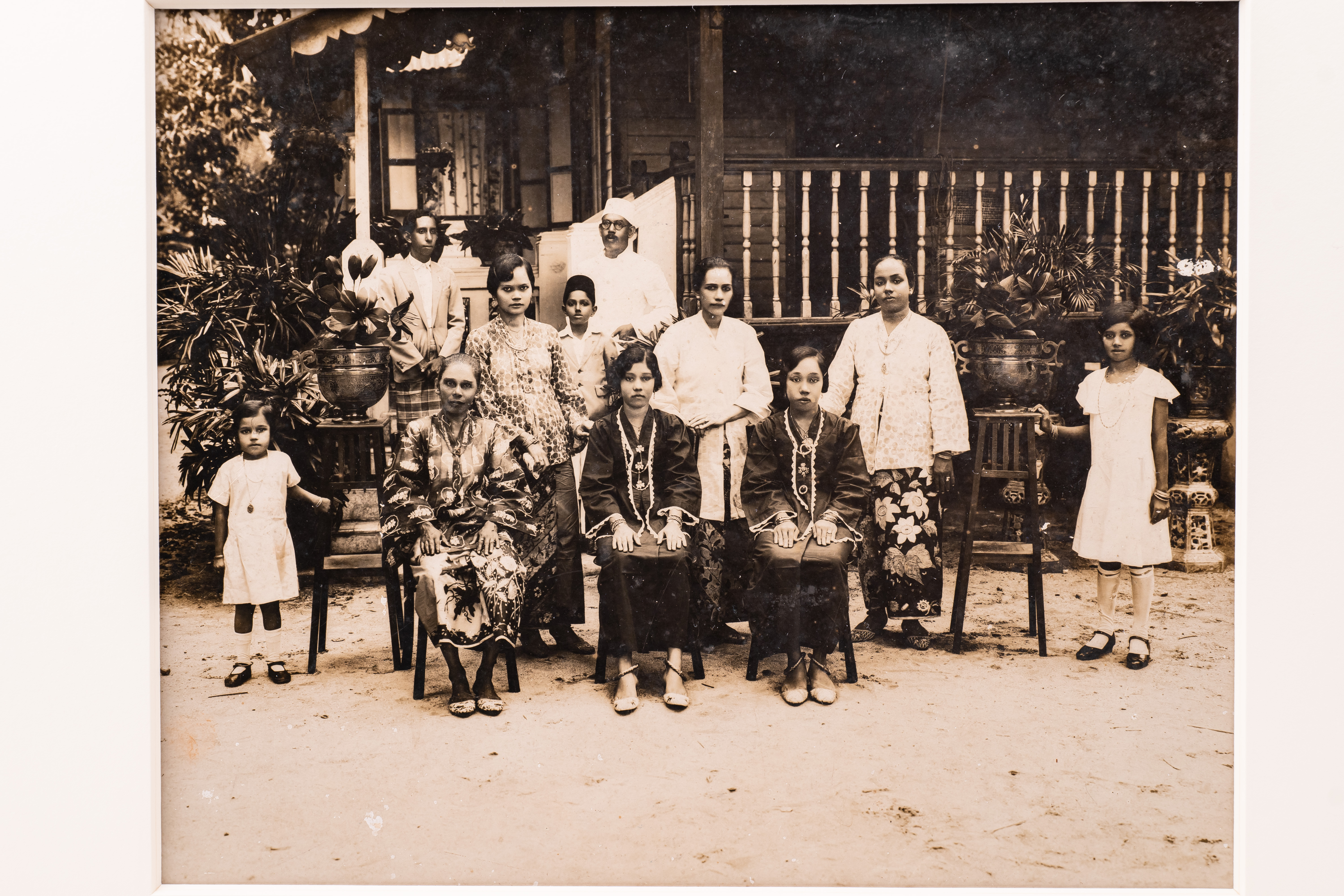 Jawi Peranakan family at their home in Telok Kurau Image courtesy of the Peranakan Museum