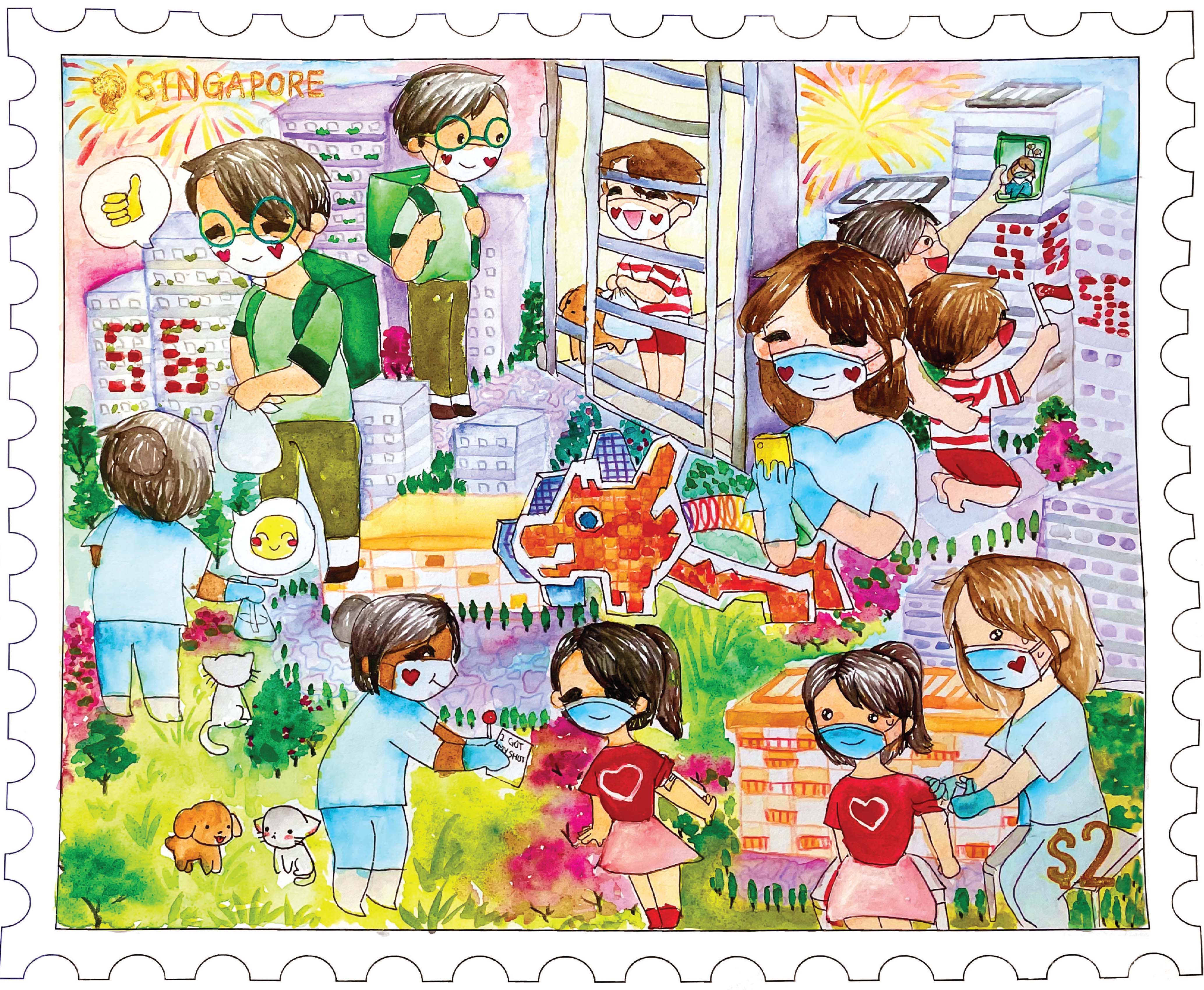 National Day Stamp Design
